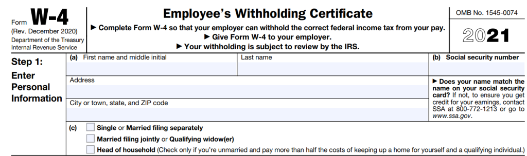 Irs w 4 deals calculator