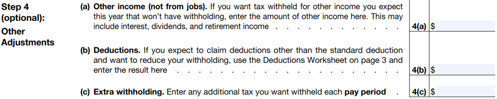 form w-4 step 4