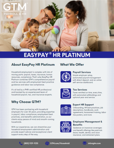 EasyPay HR Platinum brochure